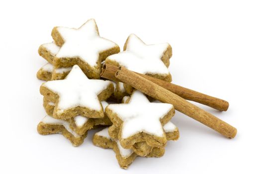 typical christmas cinnamon star cookies