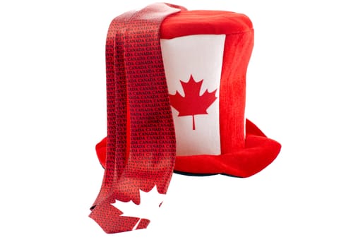 Funny hat and tie Canada Day celebration apparels