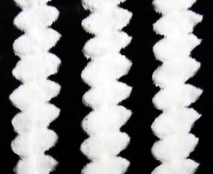 Abstract black and white fur texture