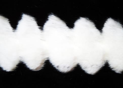 Black and white fur texture