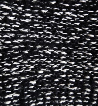 Black and white wool texture