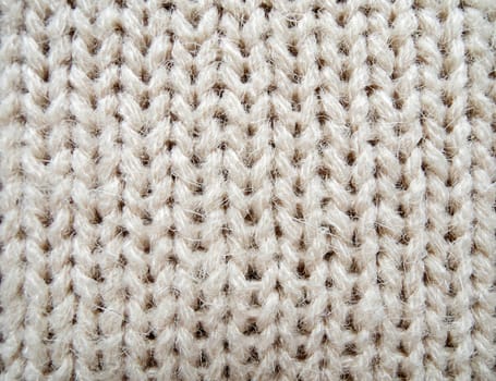 closeup of knitted fabric texture