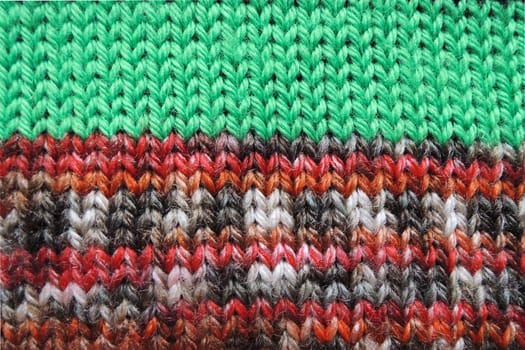 Knitted fabric - macro of a woolen texture