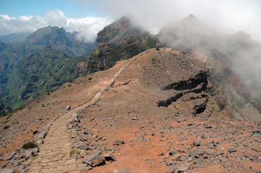 Pico do Arieiro in Madeira Island, Portugal