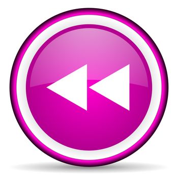 scroll violet glossy icon on white background