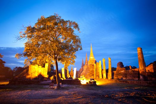 Wat Phra Sri Sanpetch, the historical temple in Ayutthaya, Thailand