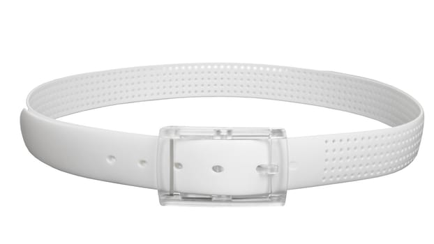 belt white color isolated