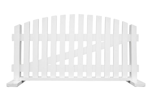 white fence