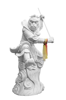 marble chinese monkey king carved