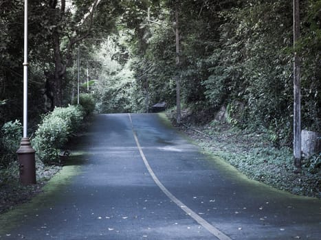 asphalt road view