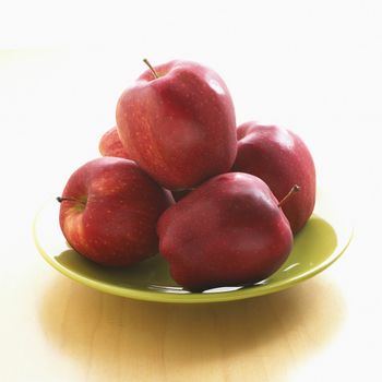 Plate of Red Apples
