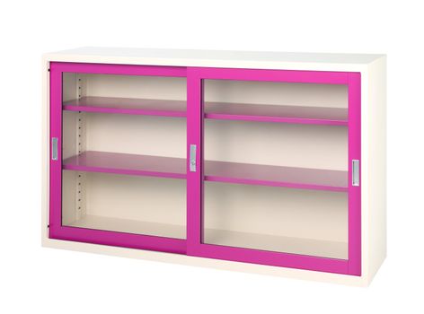 Colorful pink cabinet factory steel furniture