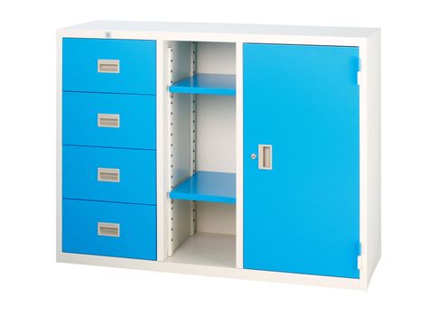 Colorful blue cabinet factory steel furniture 