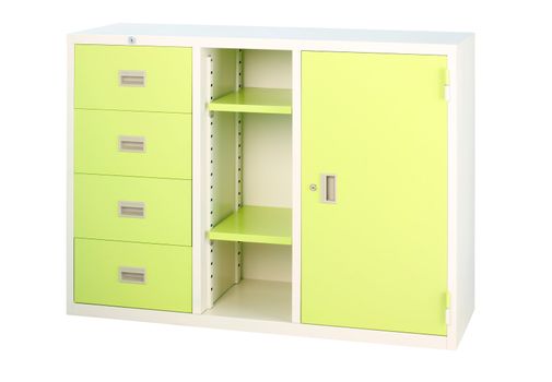 Beautiful bright green cabinet factory steel furniture 