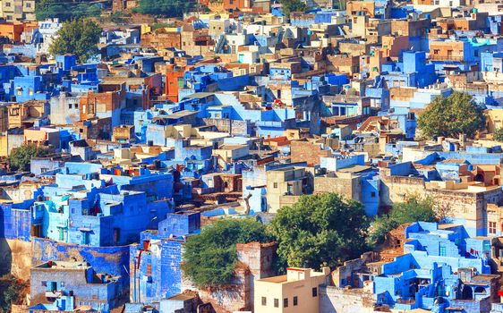 A view of Jodhpur, the Blue City of Rajasthan, India
