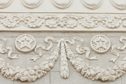 Closeup of the details of ancient monument