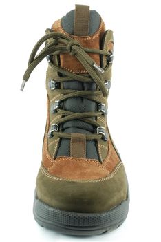 Front view of hiking boot