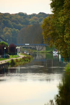 river in Scey Sur Saone with view of trees