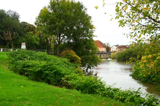 river in Scey Sur Saone with view of trees