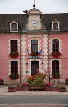 government building in small village of France 