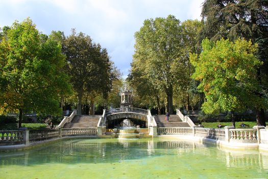 summer photo of darcy park in dijon with blue sky