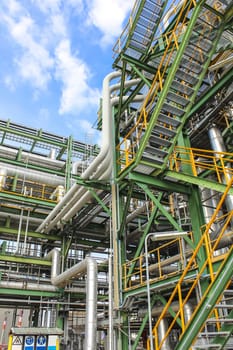 Structure of Oil and chemical process plant