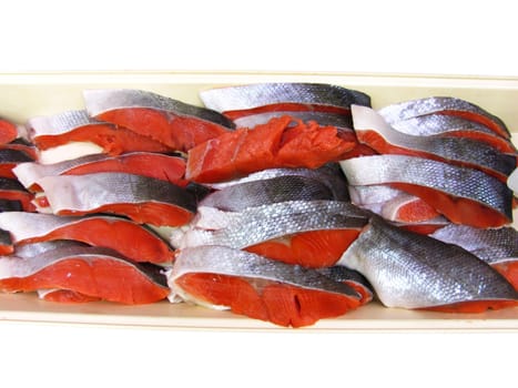 Raw meat of fresh fish