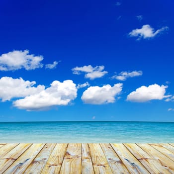 beautiful beach and tropical sea