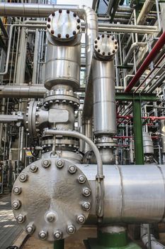 Steel Pipe line in chemical factory