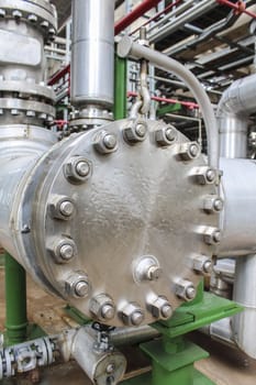 Steel Pipe line in chemical factory