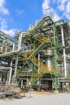 Structure of Oil and chemical process plant