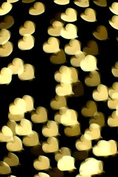 bokeh hearts background abstract macro