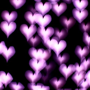 bokeh hearts background abstract macro