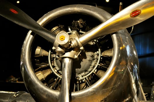 Historic plane in museum - close up 2