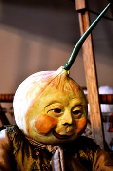 Pumpkin head close up