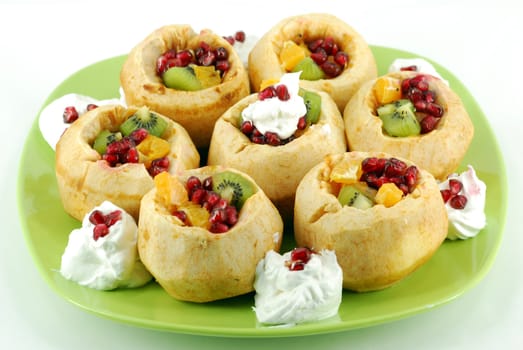 Baked apples filled with fruit