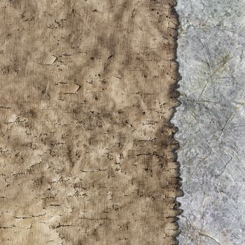 texture of old parchment and stone as background