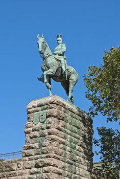 Monument of  of Emperor William II in Cologne, Germany