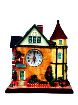 The house model Isolate with a clock