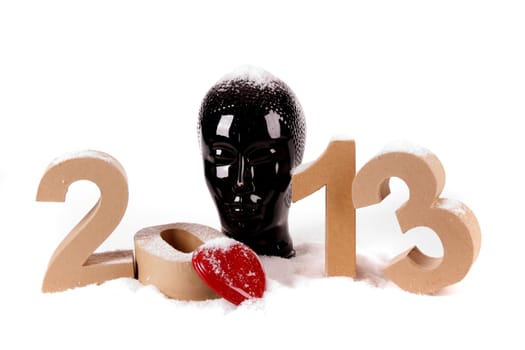 Paper numbers forming 2013 as for the new year 