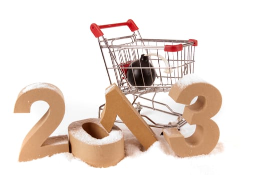 Paper numbers forming 2013 as for the new year 