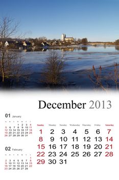 2013 Calendar. December