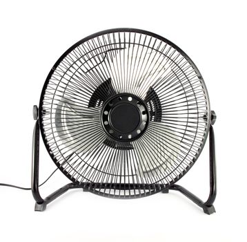 The black mini fan to reduce some hot weather