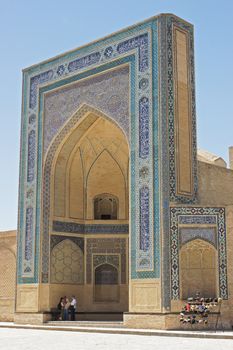 Iwan of Mosque Kalon, worth point of seeing in Bukhara, silk road, Uzbekistan, Asia