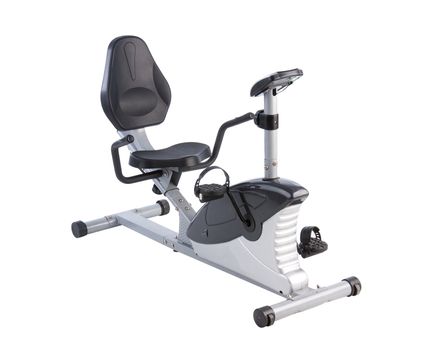 Cycling exercise tool on white background 