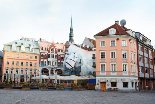 Old town square in Riga, Latvia. Beautiful and vintage!