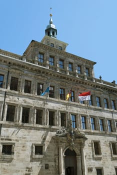 Old city hall in the cener of Nuremberg, Germany
