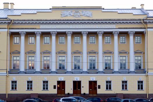 ST. PETERSBURG, RUSSIA - OCTOBER 25:  building of the constitutional court of the Russian Federation.