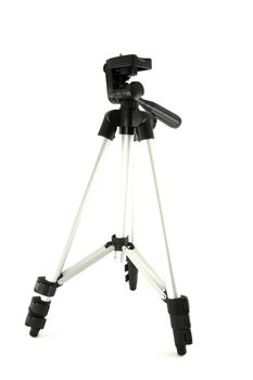 camera tripod isolated on white