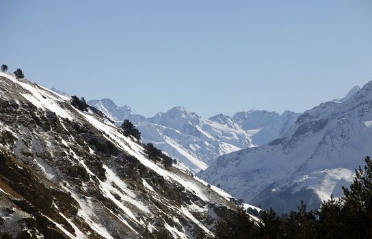 Russia. Caucasus. View on Elbrus Mount - the highest point of Europe from Cheget Mount